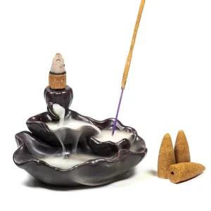 Backflow incense burner Lotus