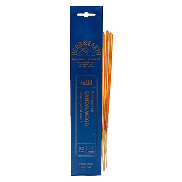 japoniški smilkalai nippon kodo sandalwood herb & earth