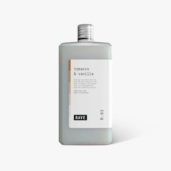 Vonios putos – pienelis BAVE – Tabakas ir Vanilė, 500 ml