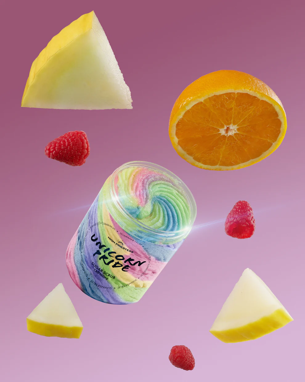 Kūno šveitiklis UNICORN PRIDE (vasaros vaisiai)